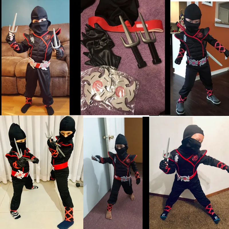 Kids Ninja Costume With Halloween Ninja Accessories Boys Dress Up Best  Gifts