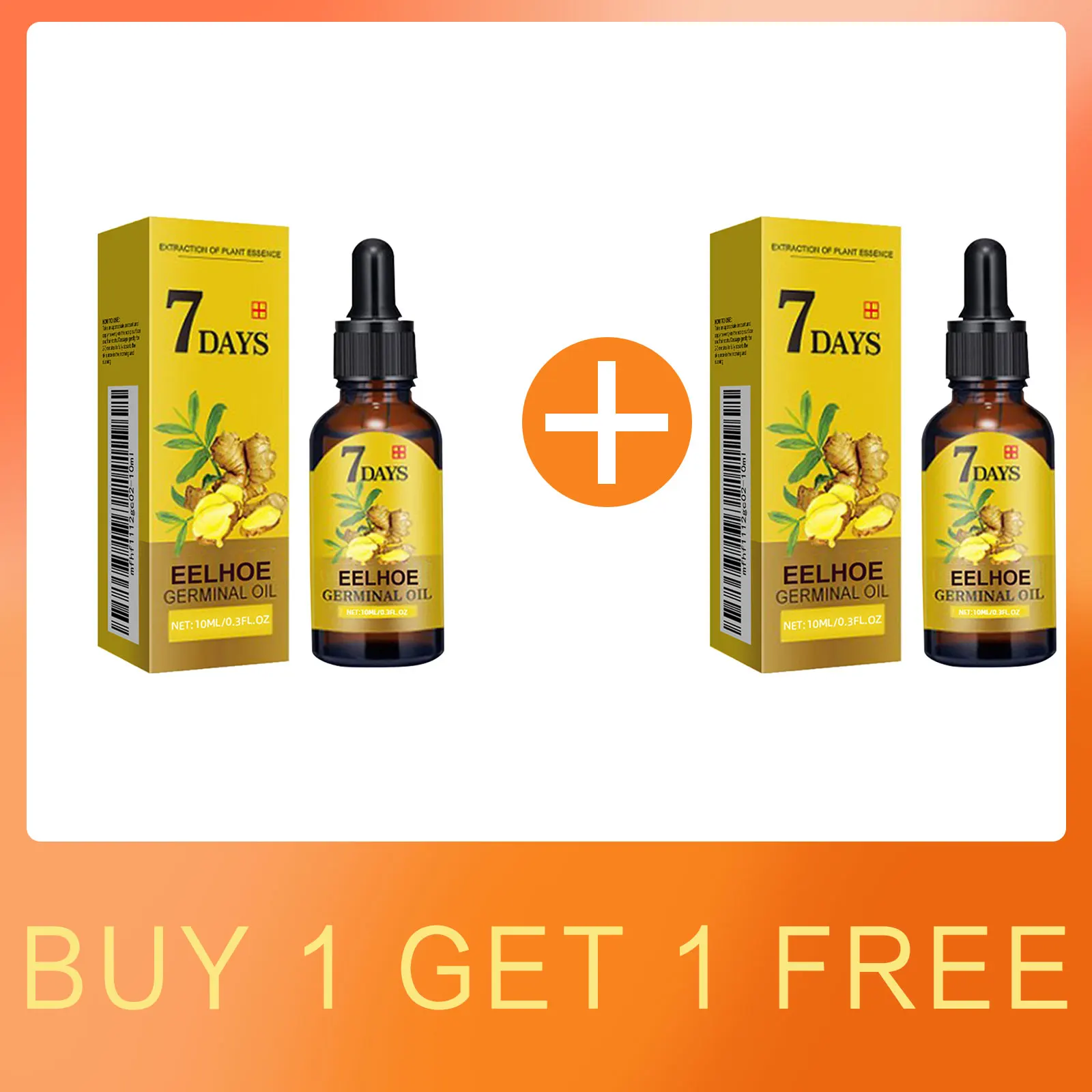 EELHOE 7 Days Ginger Hair Growth Oil Damaged Hair Strengthening