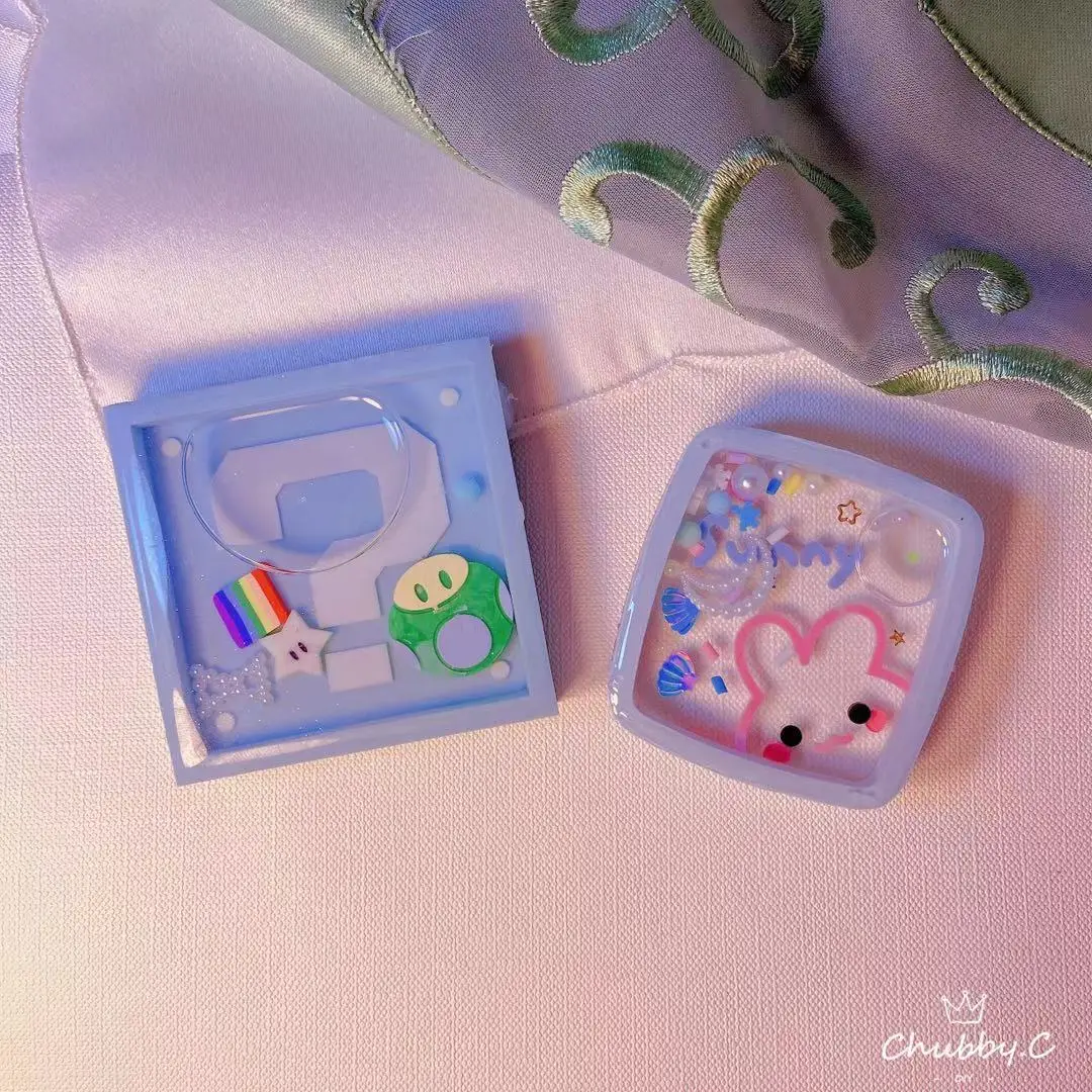 Wsy-144 3D Cute Game Shape Quicksand Stampo In Silicone Sunny Rabbit Resin Shaker Mold Shape Stampo In Silicone Replica Fatta A Mano