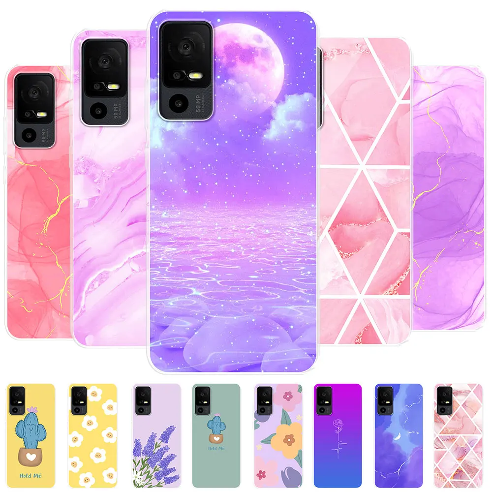 Per Tcl 40 Se Custodia Per Telefono Custodia Per Tcl 30 Se Tcl 30E Antiurto Trasparente Morbido Silicone Tpu Coque O Tcl 20 Se Tcl 10 Se Fundas