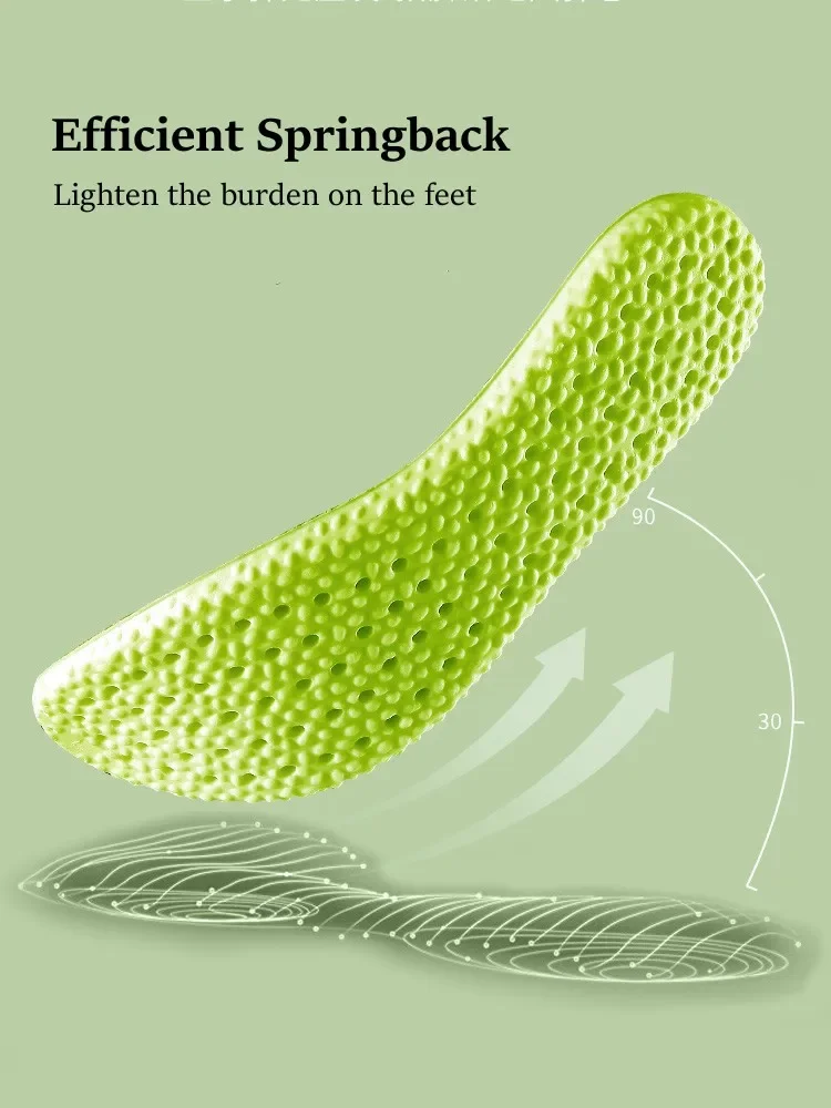 6 Pieces Sports Running Insole Shoes Soft Shock-Absorbing Arch Support Plantar Fasciitis Template Insoles for Feet Shoe_voghion.com