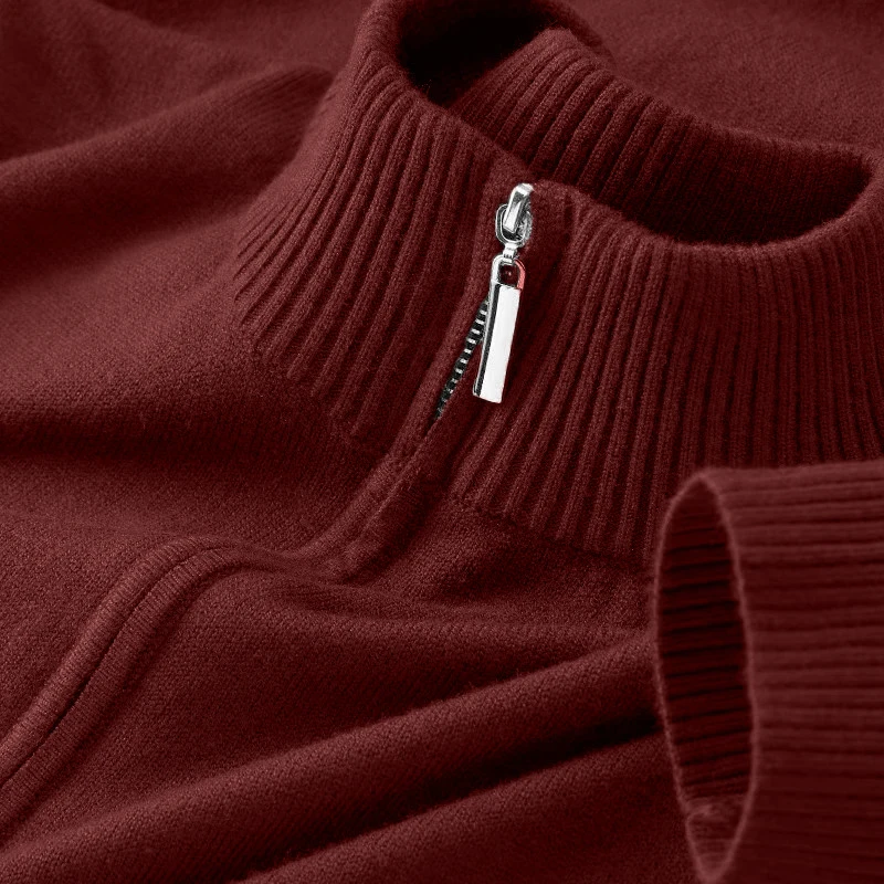 Autum Men Turtlenecks Half Zip Sweaters Knitwear Pullovers Solid Color Long Sleeved Polo Sweater Male Casual Daily Warm Coats