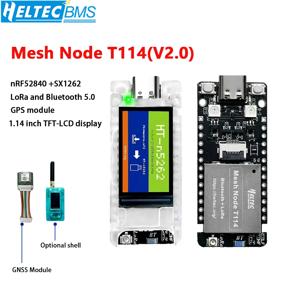 Heltec New Mesh Node T114 V2 Meshtastic Tracker nRF52840 SX1262