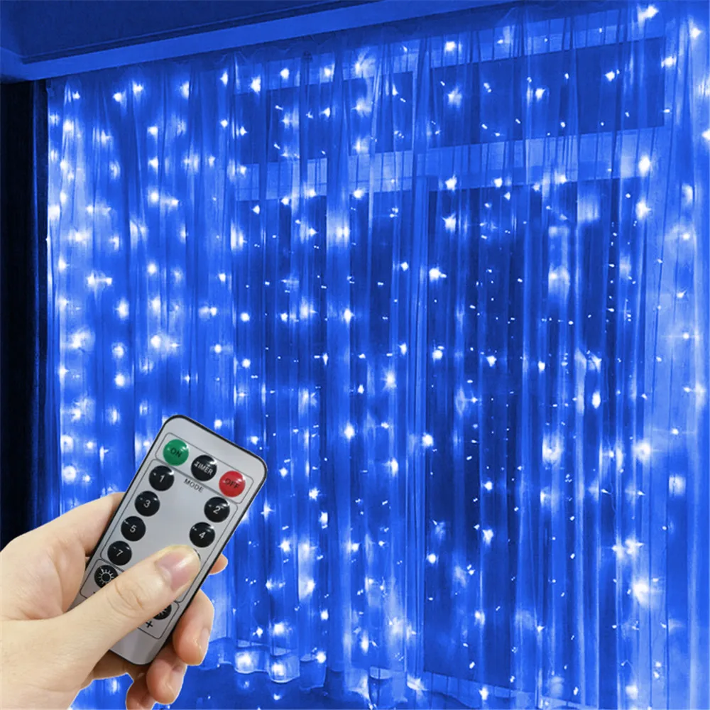 thumbnail image 1 of Guirnalda de luces LED USB para decoración navideña, regalo de Año Nuevo 2025, 8 modos, para el hogar, para bodas, fiestas, jardín, vacaciones, 1 of 5