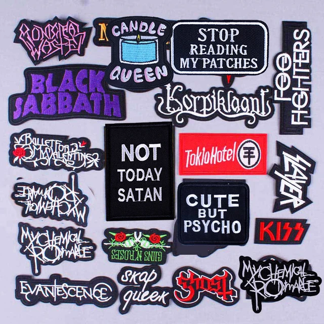 Embroidered Patches Rock Bands, Band Patches Clothes