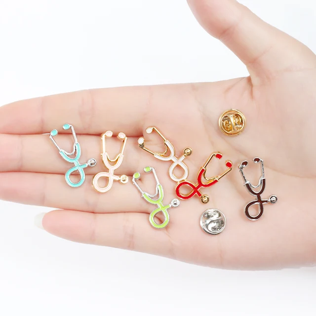 Doctors Nurses Mini Stethoscope Brooches