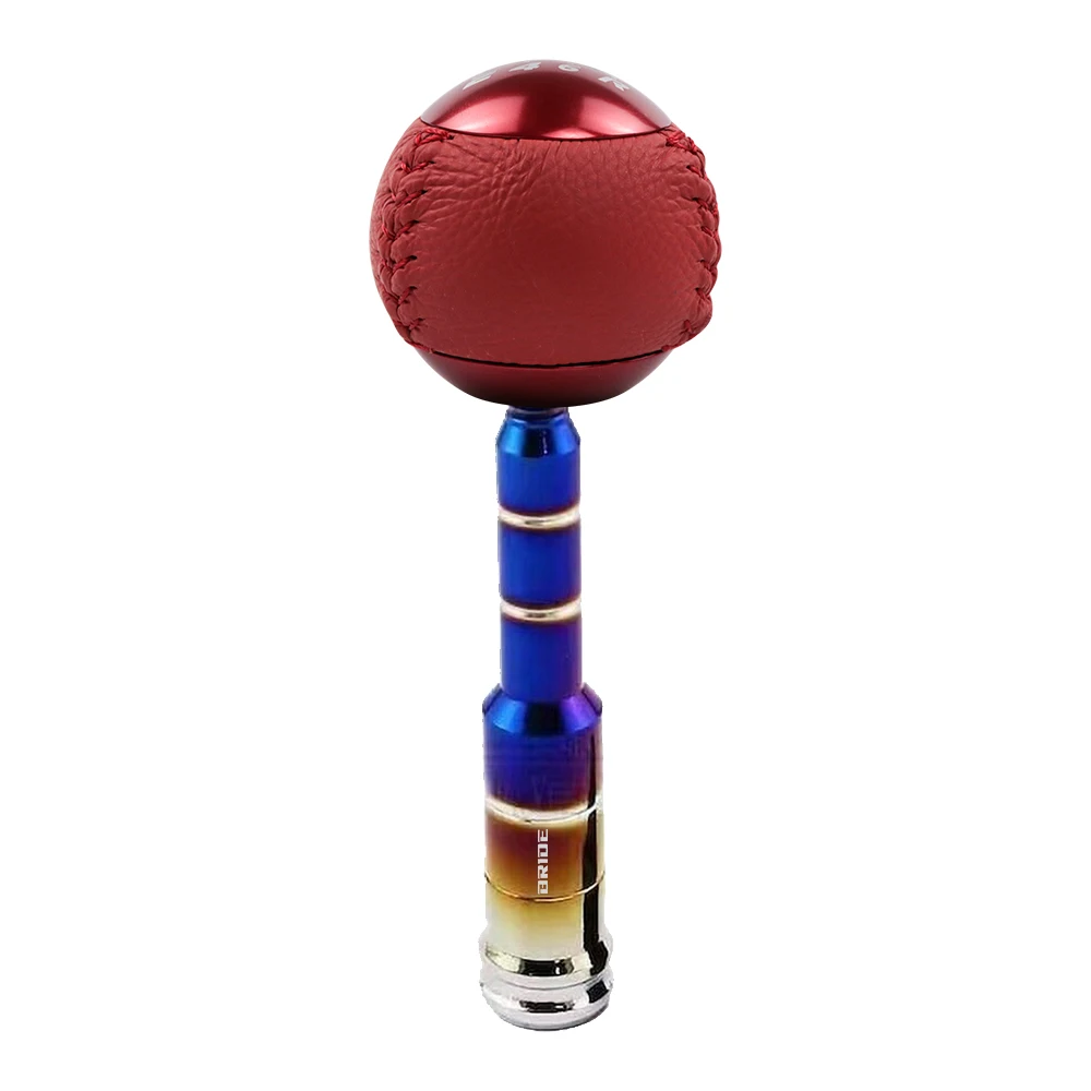 범용 높이 조절 가능 번트 블루 기어 시프트 노브 익스텐더, BRIDE 시프터 레버, M10X1.5 익스텐션 알루미늄 JDM 수정