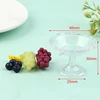 1Set 1:12 Dollhouse Miniature Dessert Pan Cake Stand Fruit Tray W/Fruit Decor Toy Mini Afternoon Dessert Food Kitchen Toy 6