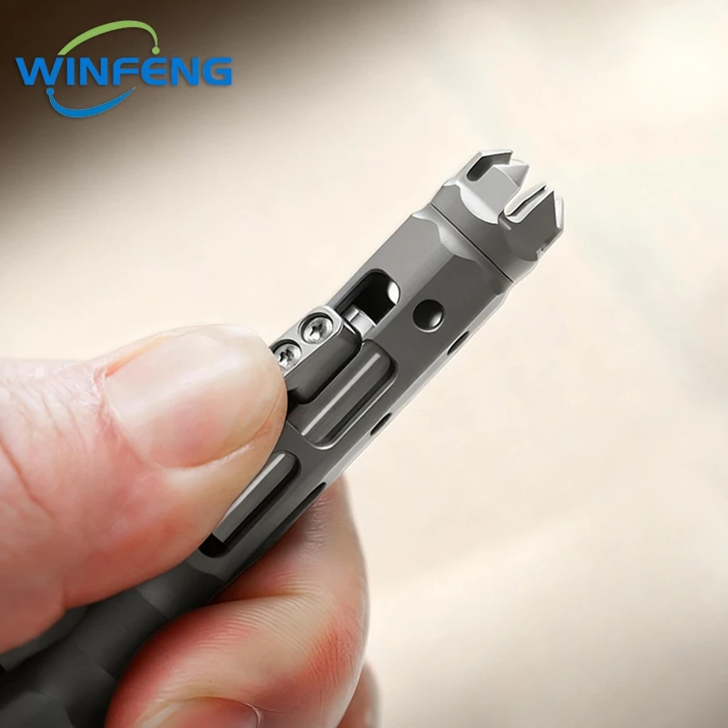 다기능 TC4 티타늄 전술 펜 비즈니스 서명 펜 학교 사무용품 자기 방어 비상 유리 파괴기