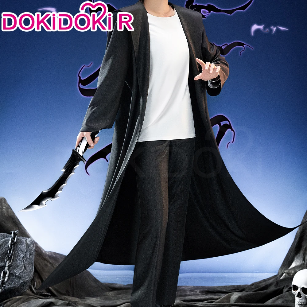 IN STOCK Sung Jin Woo Cosplay Anime Solo Leveling【S-2XL】DokiDoki-R Kinght Killer Suho Sung Cosplay Wig Plus Size Halloween