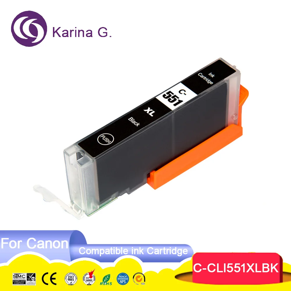 PGI550 PGI-550 CLI-551 CLI551 550 551 XL 550XL 551XL Compatible Color Inkjet Ink