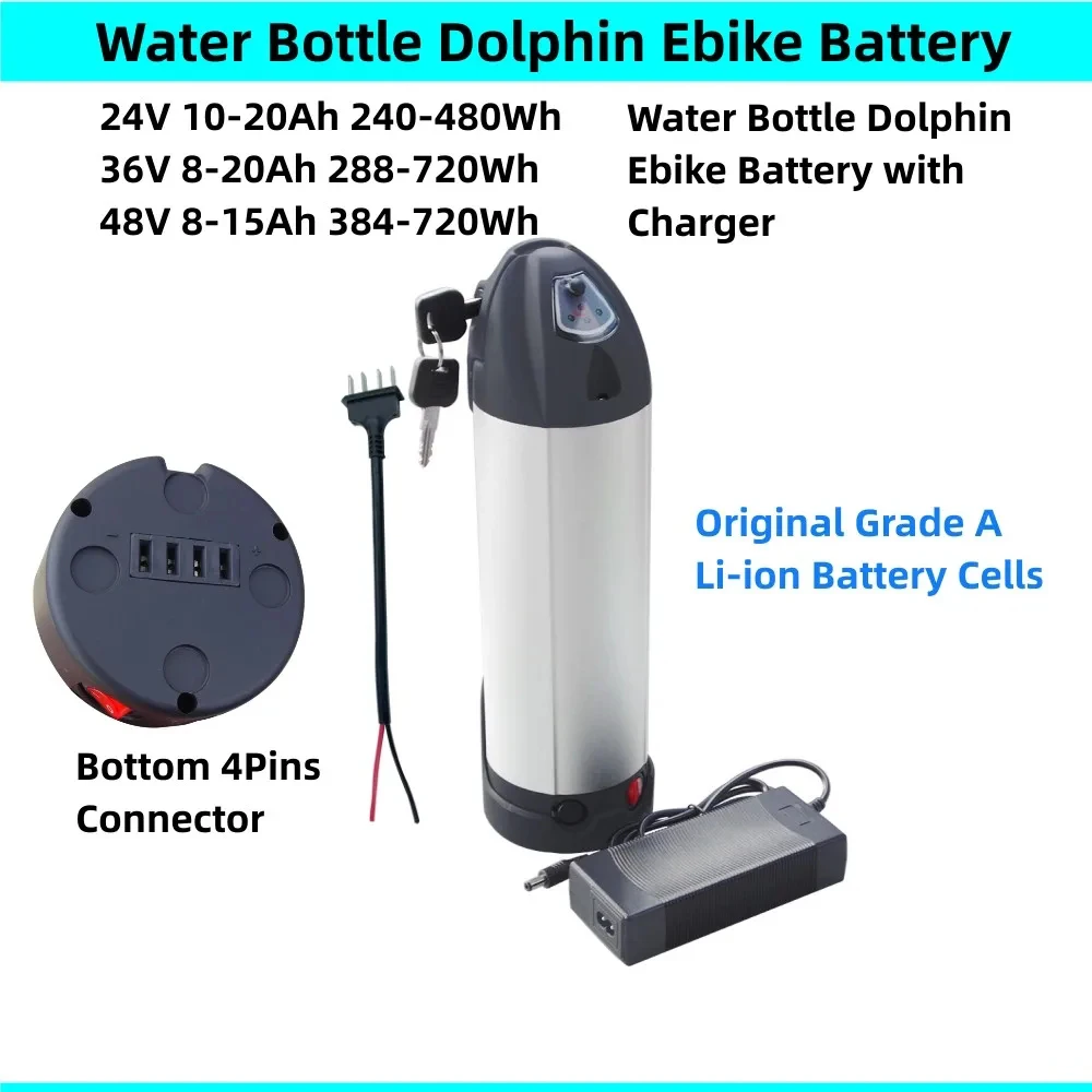 

48V Electric ebike Bicycle Kettle Battery 20Ah 15Ah 36V 20Ah 15Ah Water Bottle Down Tube batteries