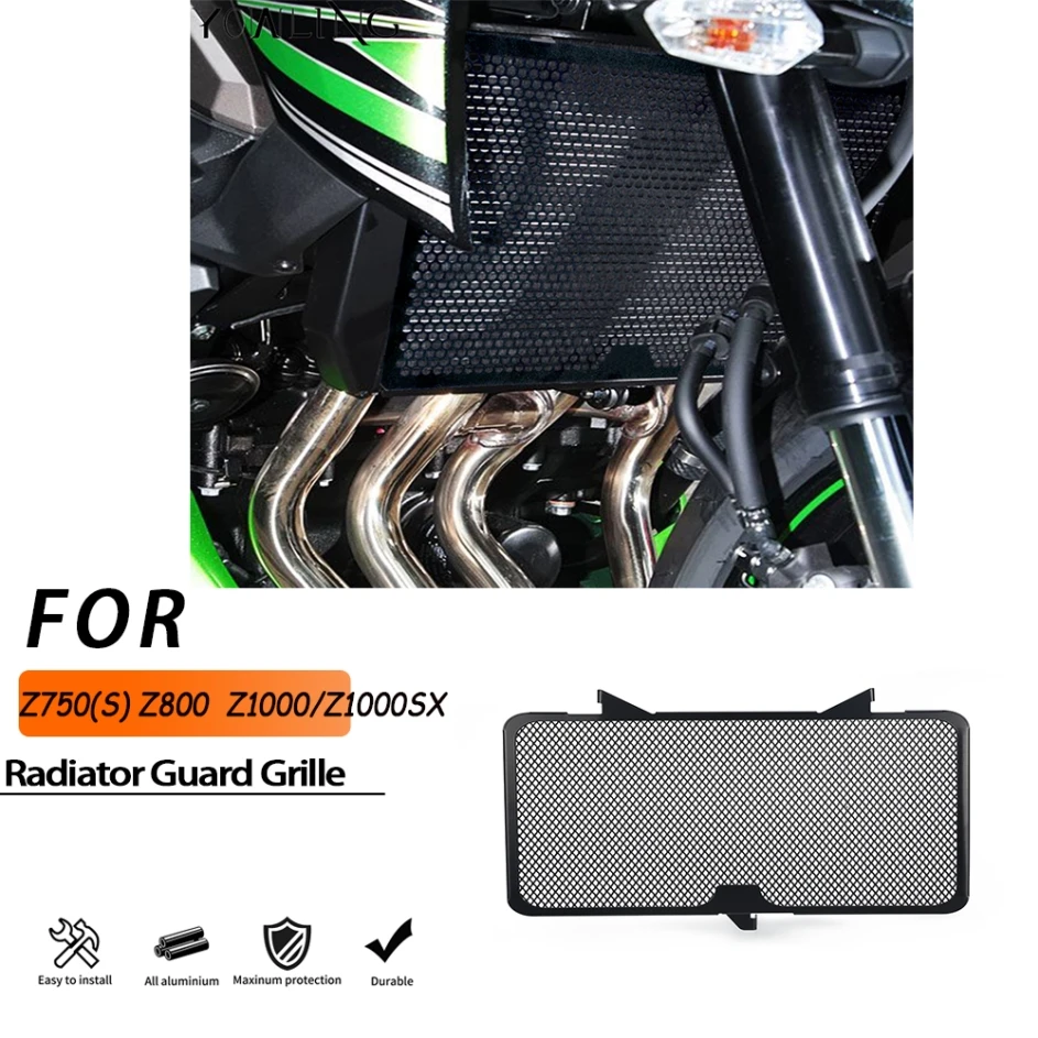 

For Kawasaki Z800 2013-2017 Radiator Grille Grill Guard Cover Protective For Kawasaki Z750(S) 2007-2012 Z1000/Z1000SX