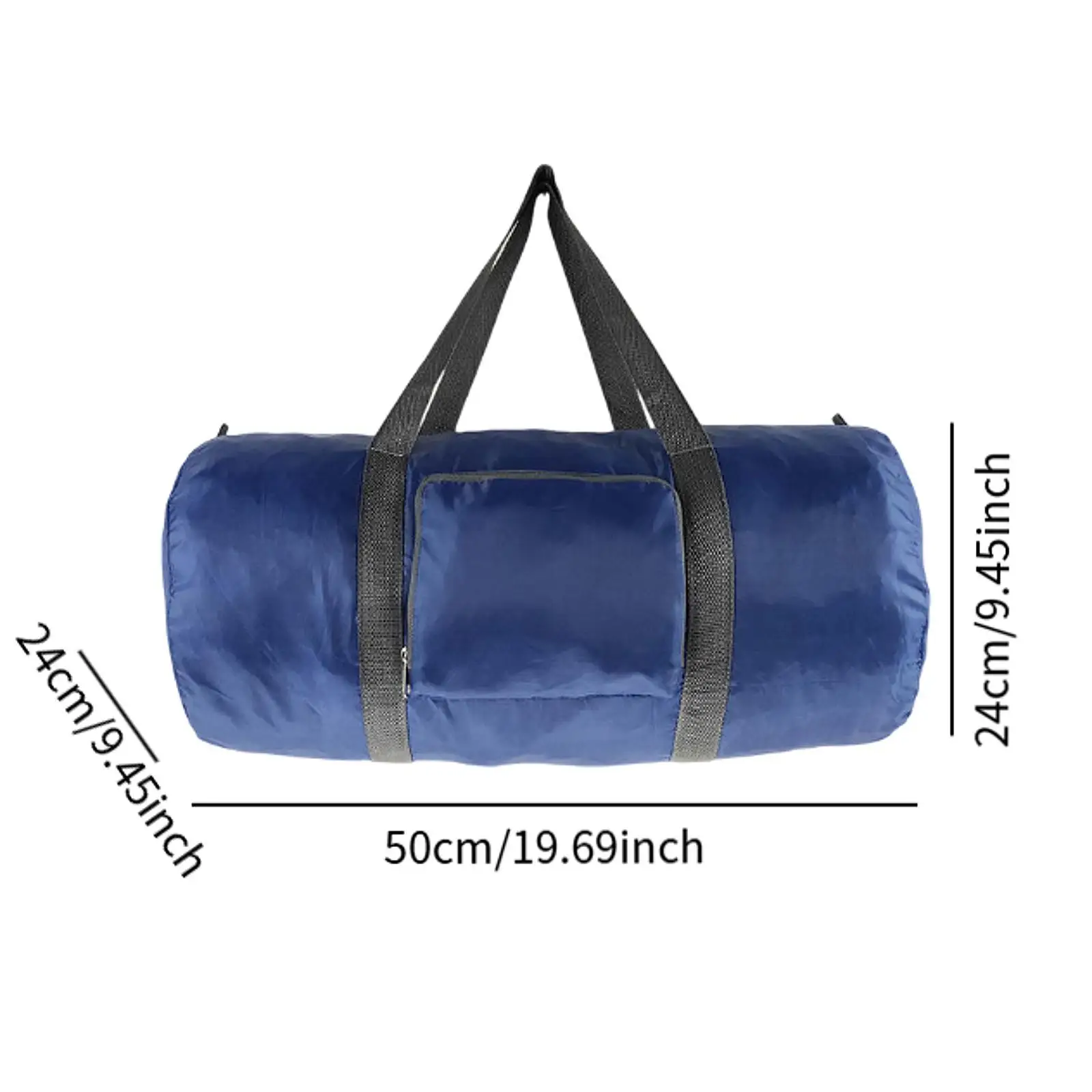 Foldable Travel Duffel Bag Tote Handbag Cylindrical Portable Overnight Weekender Bag Carry on for Outdoor Hiking Beach Sports