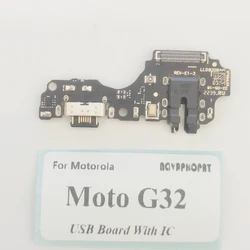 USB Dock Charger and Audio Jack with IC (Moto G32 With IC)