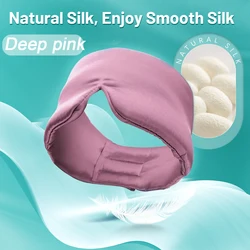 Luxurious Mulberry Silk Sleep Mask - Ultimate Light Blocker (Bean sand)