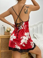 New ice silk sleeping dress summer breathable thin short skirt ladies home wear simulation silk slip dress sexy pajamas - Image 6