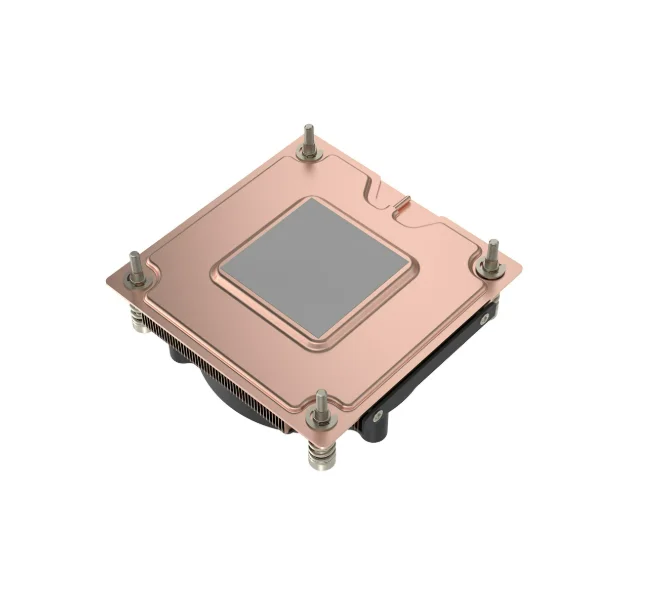 V12 1U 로우 프로파일 CPU 쿨러 VC 증기 챔버 올 구리 터보 팬 (인텔 LGA 115X 1200 1700 서버용)