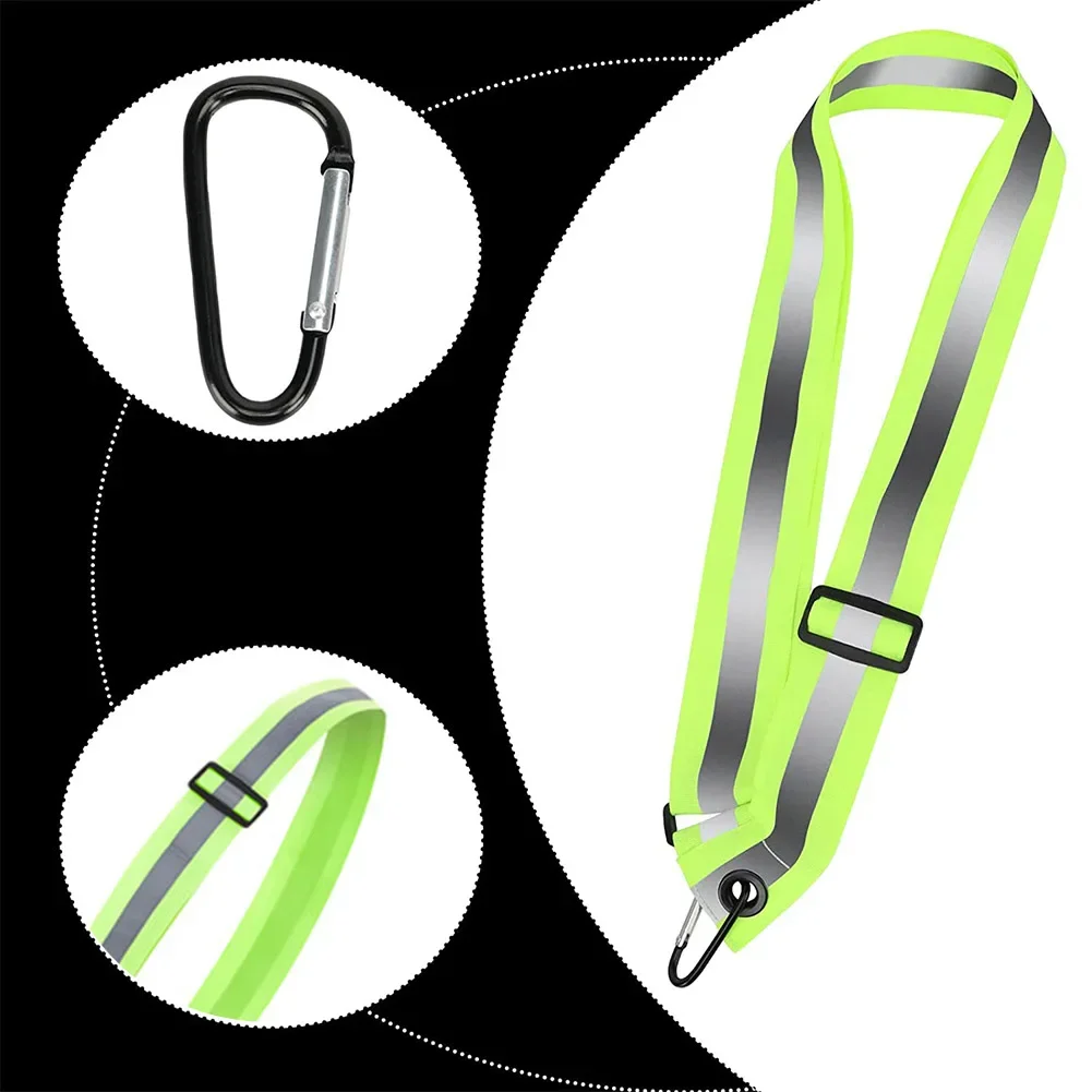 Reflective Safety Shoulder Belt High Visibility Reflective Elasticated Strip Adjustable Visible Night Safety Reflective Belt 2