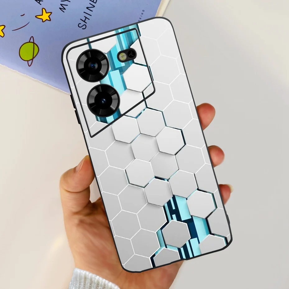 Cool Dragon Pattern Phone Case | Soft TPU Black Silicone Cover