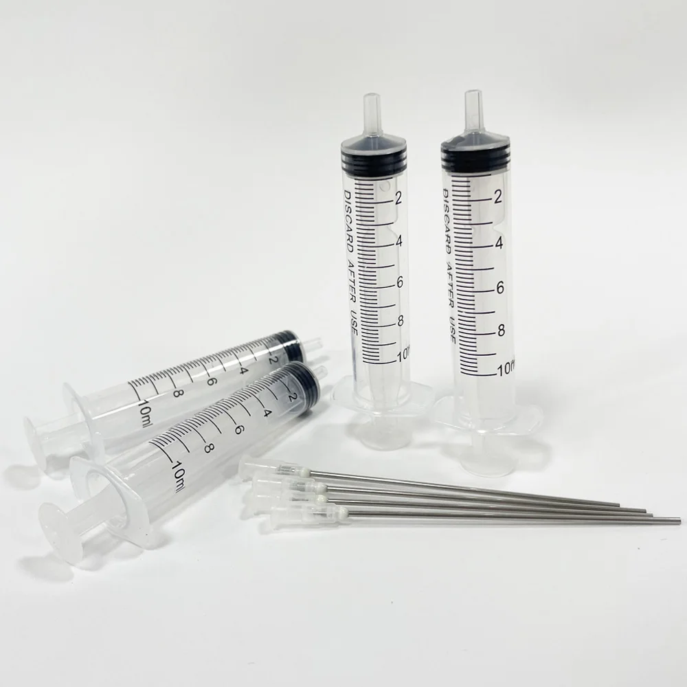 4PCS Ink Refill Tool 10ml Syringe With Blunt Needle For EPSON Canon HP Brother CISS Tank Refillable Cartridge Refilling Ink Kit