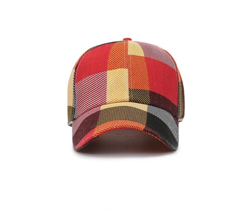 Neue Frühling Sommer Frauen Männer Plaid Baseball Caps Outdoor Kühlen Dame Männlichen Sonne Kappe Hut Für Frauen Männer Mode – Detail 3