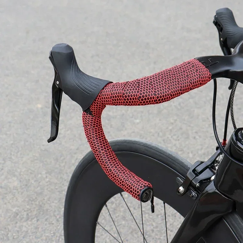 1Pair Mountain Road Bike Handlebar Tape Anti-slip Shock Absorption Bicycle Handle Bar Grip Tape With Handlebar End Plugs