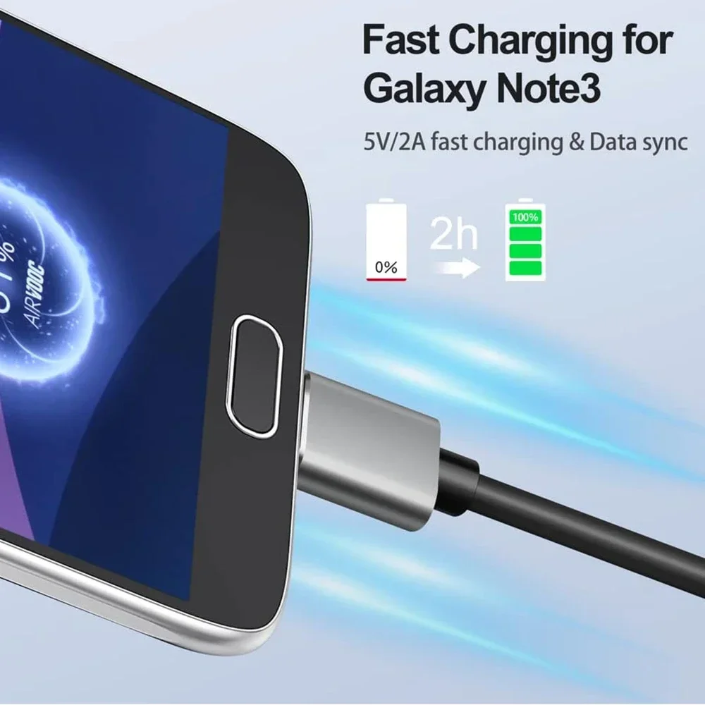 High-Speed USB 3.0 Type A to Micro B Data Sync Cable for External Hard Drives, 5Gbps Transfer Rate