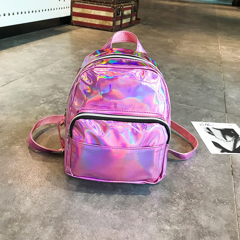 Girl Backpack Large-Capacity PU Shoulders Bag Rucksack Youth Teenagers School College Workplace Travel Office Home