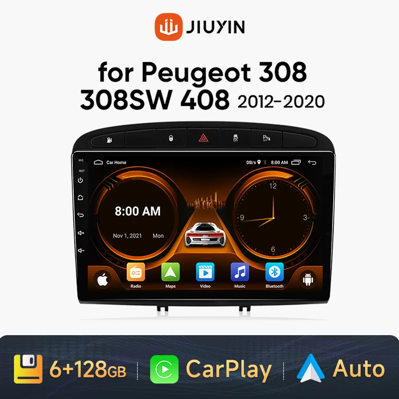 6G-128G-Android-13-Car-Radio-GPS-RDS-DSP-multimedia-player-for-Peugeot ...