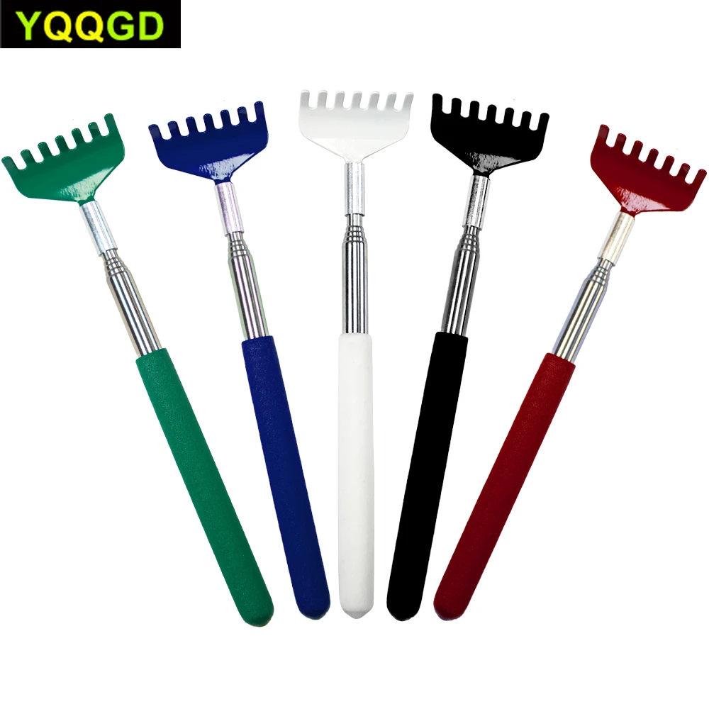 Telescopic Back Scratcher Scratching Backscratcher Massager Kit Back Scraper Extendable Telescoping Itch Health Products Hackle shower bar curtain rod without drilling telescopic bathroom curtain stick extendable rail bathroom products