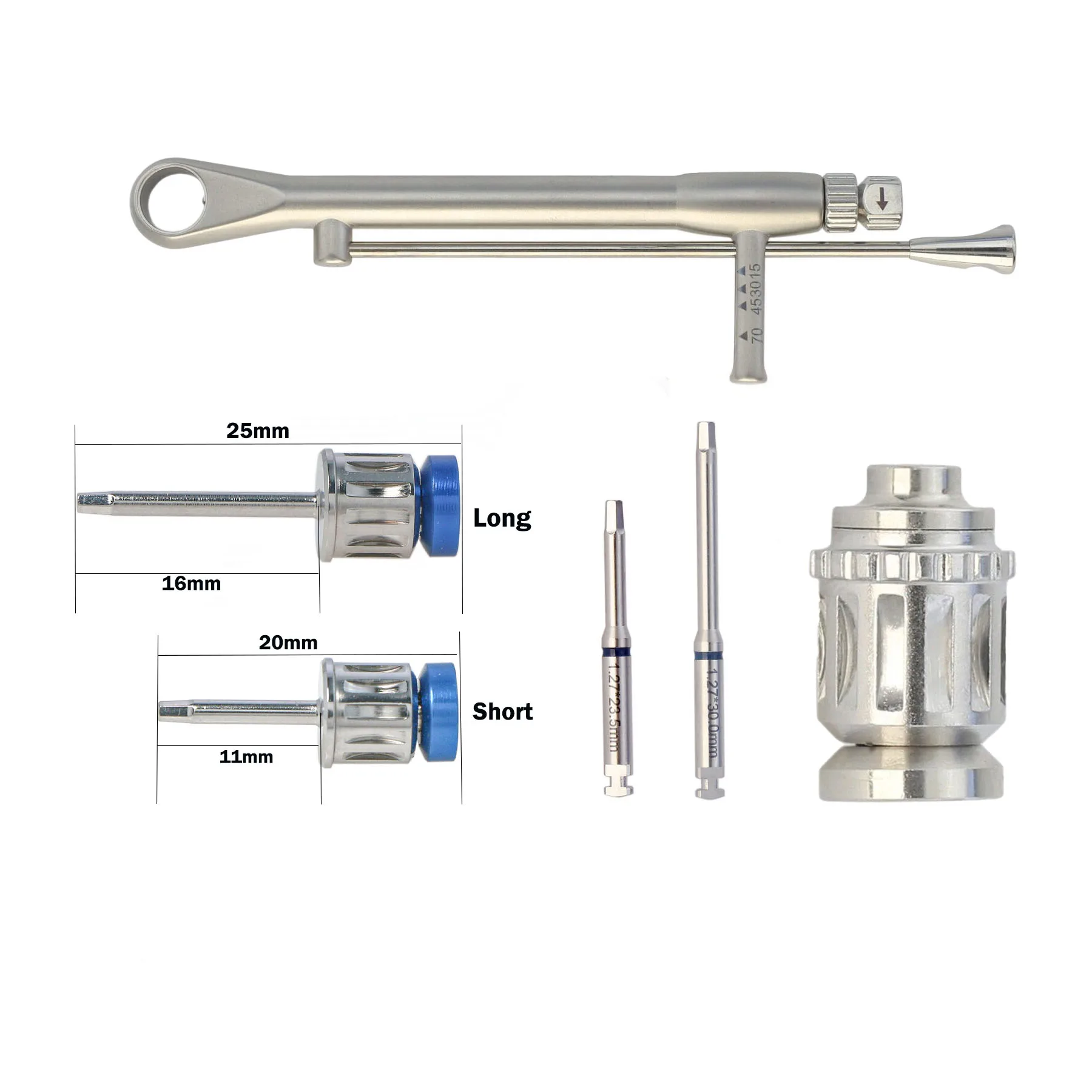 

Dental Implant Driver Hex 1.27 Fits Zimmer BEGO Screwdriver Hand 7mm Latch Wrench