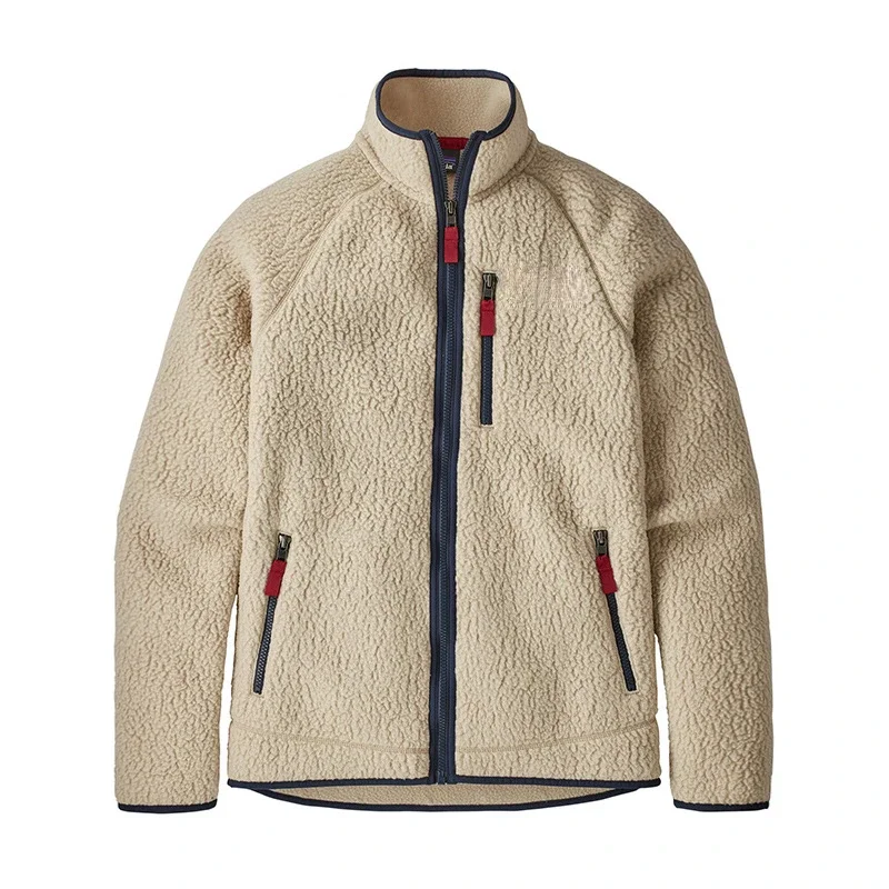 Winter men windproof outdoor fleece jacket standing neck zipper jacket for women Korean casual top coat