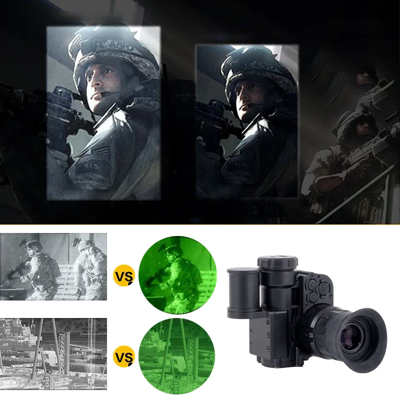Gafas militares de visión nocturna con imagen HD de 2 Generación,  binoculares de visión nocturna IR tipo casco, Lentes opcionales  personalizadas - AliExpress