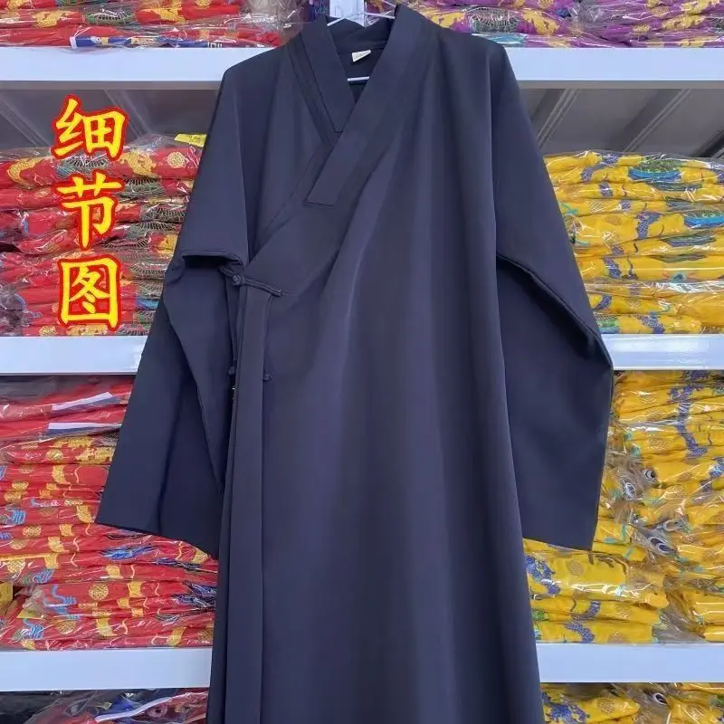 Chinese Traditional Monk Cloth Traditional Tang Zen Robe Men Taoist Clothes