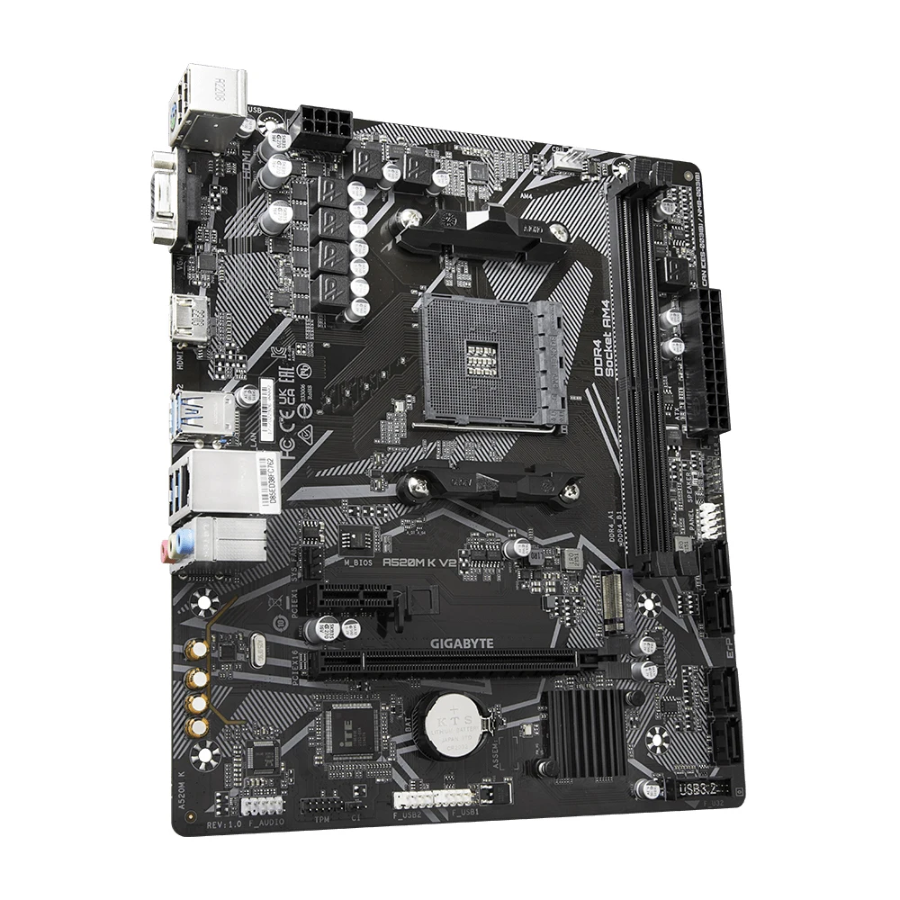 GIGABYTE brand new A520M K V2 AMD A520 AM4 Motherboard Support
