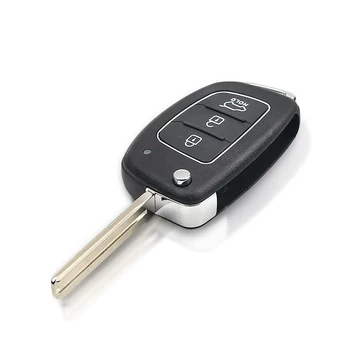 Chiave telecomando per Hyundai New IX35 IX25 IX45 Santa Fe Sonata TOY40 433Mhz ID46 - KEYYOU Remote Car Key 3 pulsanti 433Mhz ID46 Chip per Hyundai New IX35 IX25 IX45