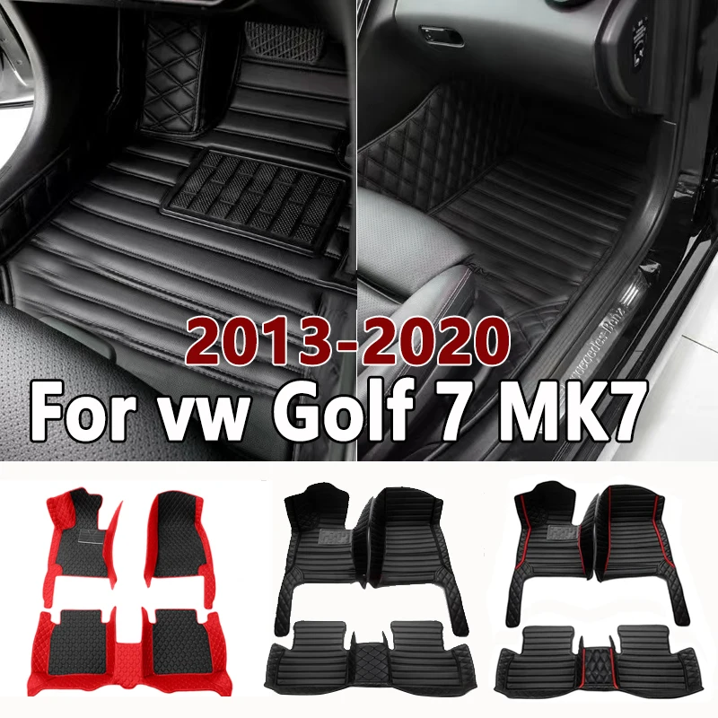 

Car Floor Mats For VW vw Golf 7 MK7 2020 2019 2018 2017 2016 2015 2014 2013 Auto Interior Styling Protect Covers Carpets