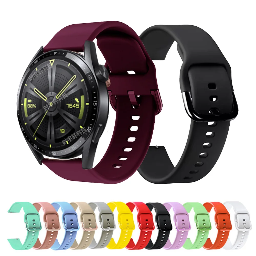 Per Huawei Watch Gt 3 42Mm 46Mm Cinturino In Silicone 20Mm 22Mm Cinturino Per Huawei Watch 3 4/Gt 2 Pro/Gt 2E/Runner /Gt 3 Se/Gt 4 Bracciale