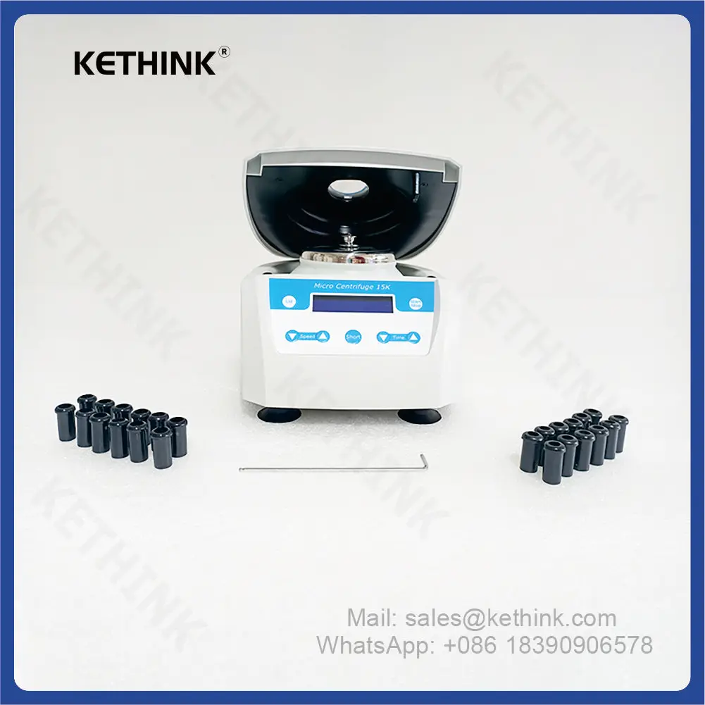 KETHINK KT-MC15K 휴대용 고속 실험실 원심분리기, 15000rpm, 12x5/2.0ml 원심분리기 튜브