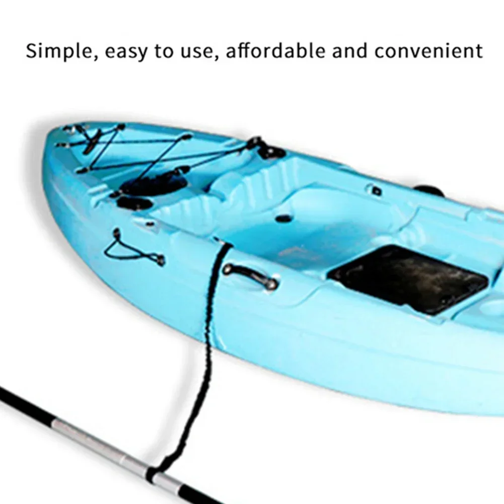 Elastic Kayak Paddle Leash Adjustable Safety Hook Fishing Rod Pole Coiled Lanyard Cord Tie Rope Rowing Boat Accessories