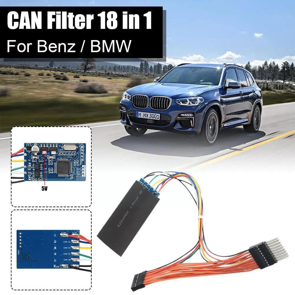 

For Benz/BMW CAN Filter MB CAN Filter 18 In 1 Filter/Filter Simulator 1 18 Universal Filter CAN In S1C8