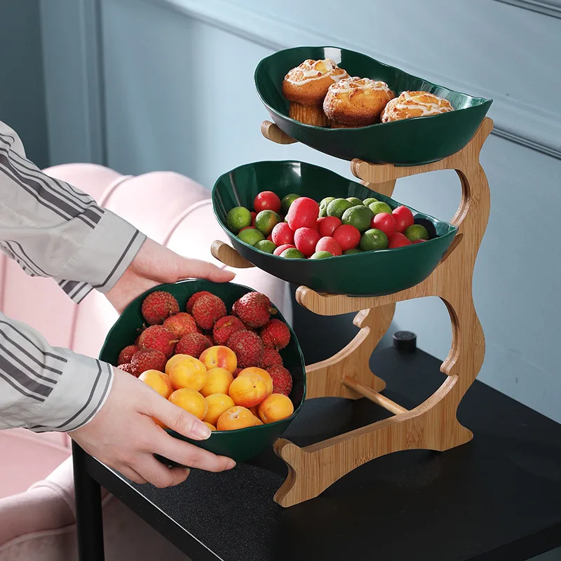 Cesto Portafrutta A Doppio Strato In Vetro E Ottone TOMYEUS – Design Moderno Per Casa E Soggiorno - 3