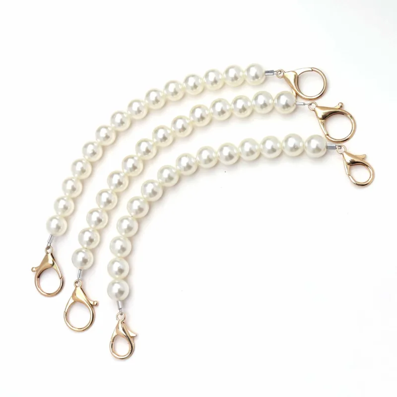 20pcs 24-26cm Pearl Chain Mixed Bead Chains Mobile Phone Lanyard Bag DIY Accessories Handbag Strap Bags Handle Wholesale