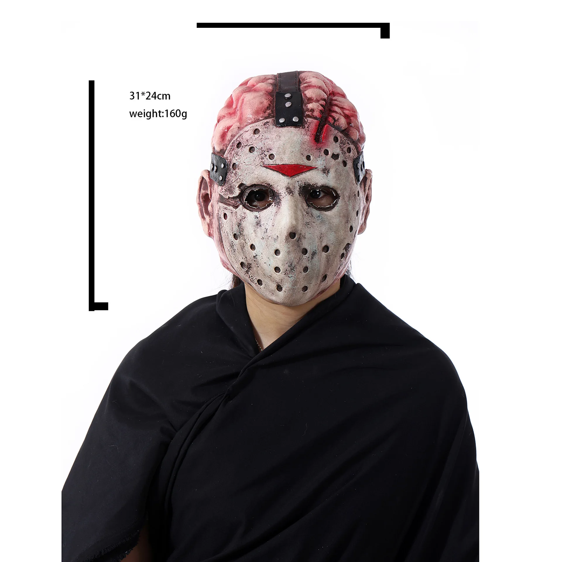 Cafele Jason Voorhees Friday The 13Th Horror Scary Mask Halloween Scary Masquerade Latex Mask Bloody Horror Cosplay Props