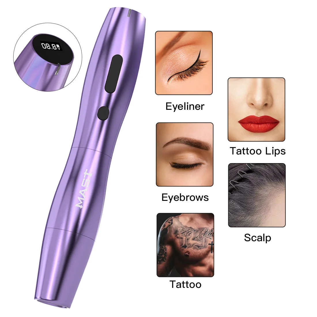 マストタトゥー P20 バッテリー 2 個付き SMP 新デザイン