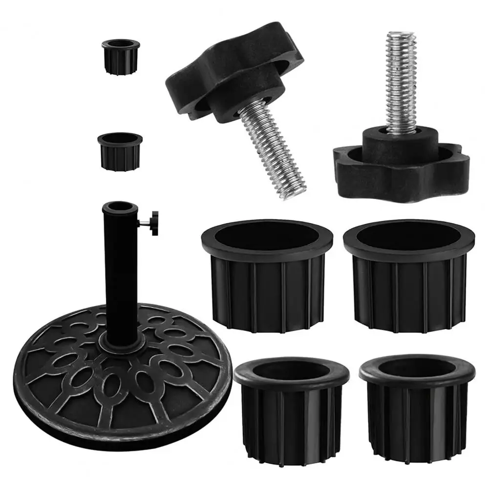 1 Set Umbrella Base Stand Replacement Parts Umbrella Base Stand Rustproof Wide Compatible Hole Ring Plug Cover