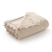 Couvertures tricotées pour bébé, 90x70cm, en coton Ultra doux, pour nouveau-né, garçon et fille, couette, poussette, literie, lange d'emmaillotage, articles de couchage 2