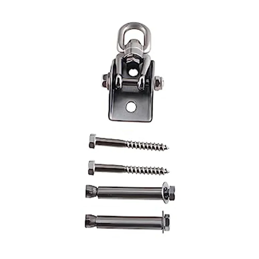 1set Ceiling Hook Set Swing Hook Stainless Steel Rotating Hanging Chair Hanging Bed Fixed Plate Swing Accessories