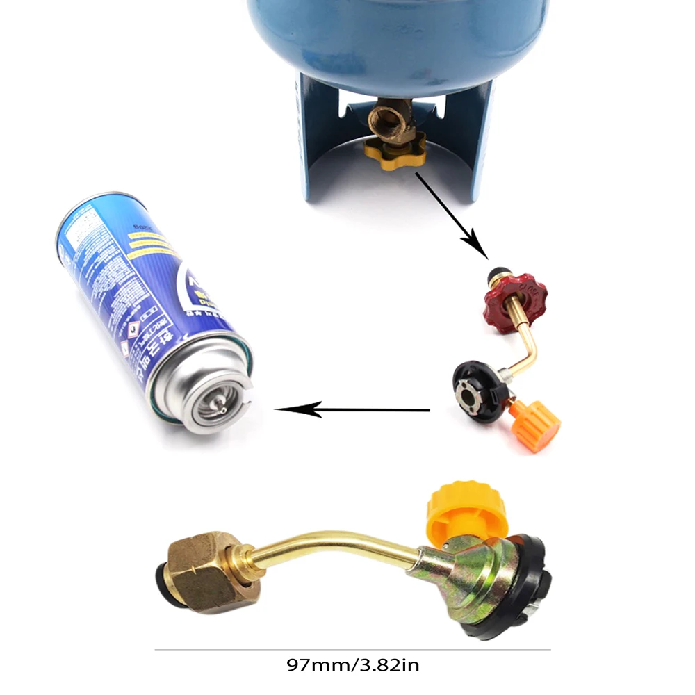 Gas Refill Adapter Outdoor Camping Stove Adapter Refilling Gas Valve